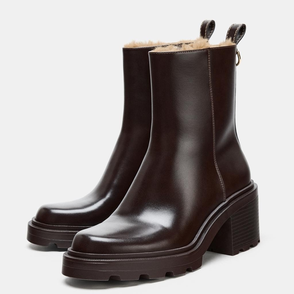 🧸Zara fur○Interior booties